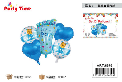 *SET DI PALLONCINI BABY BOY BLU