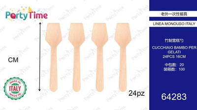 LEGNO PALETTINA BIO GELATO 24PZ