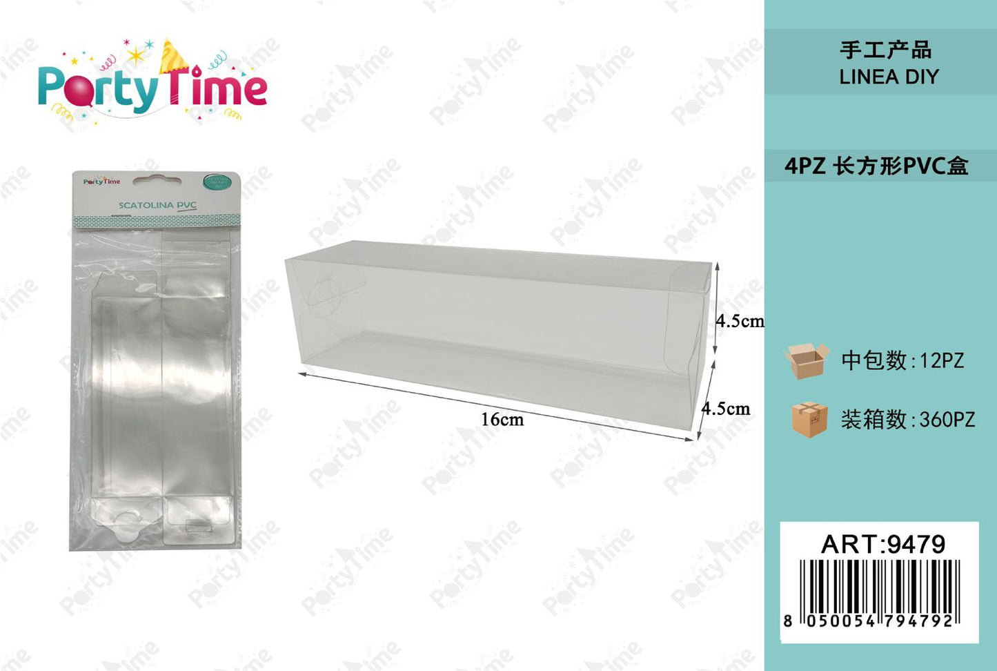 *SCATOLINA PVC 4PZ 45*45*160