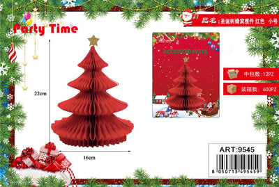 *ACCESORI FESTA ALBERO DI NATALE ROSSO PICCOLO