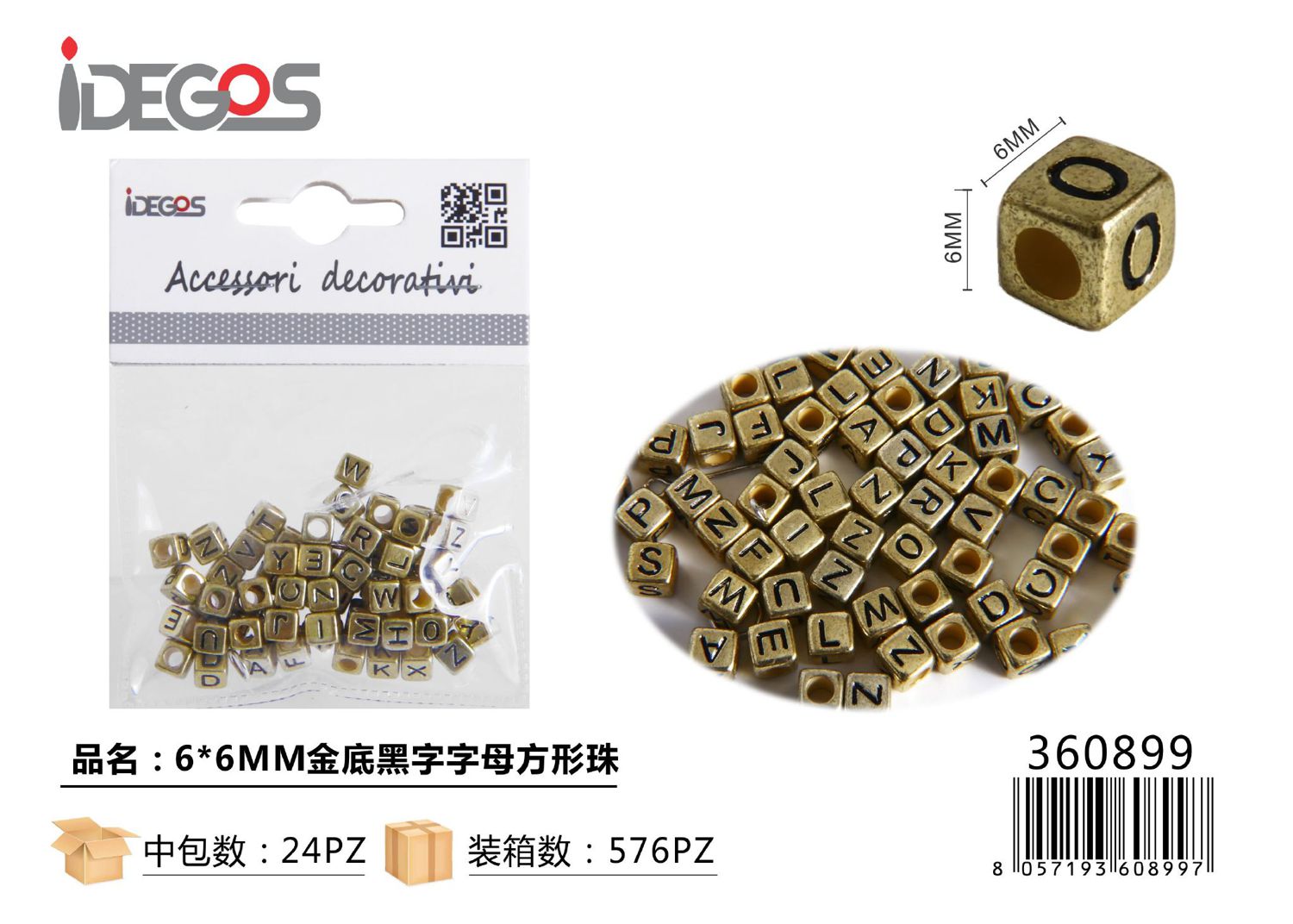 ACC/DECORATIVI A LETTERE BRONZO