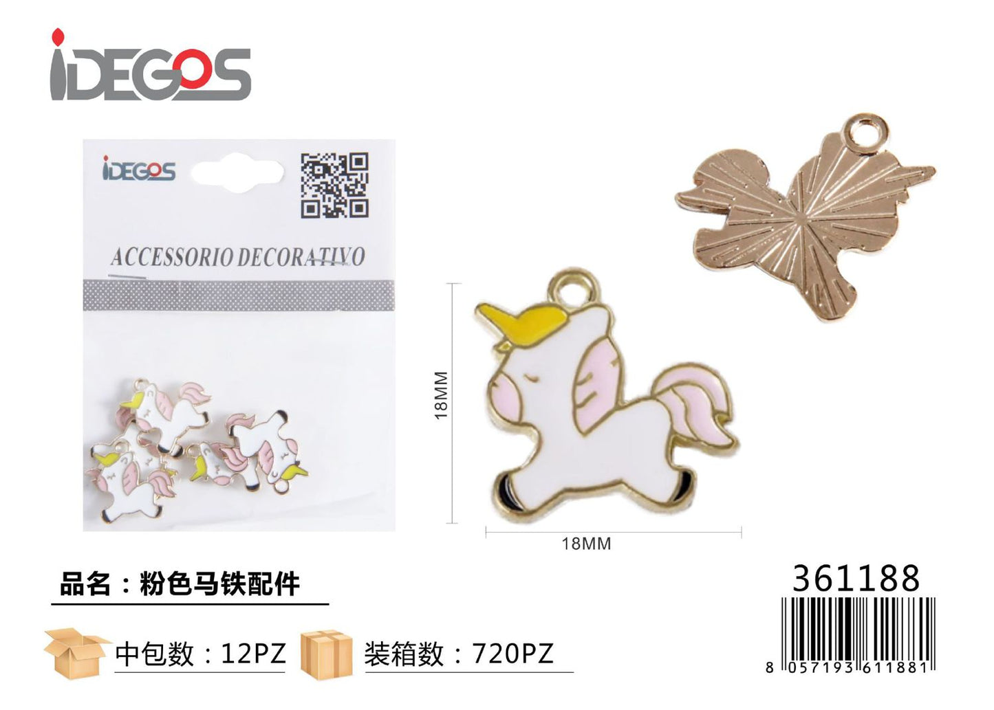 ACC/DECORATIVI A UNICORNO