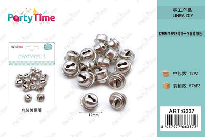 *CAMPANELLI ARGENTO 12MM*16PZ