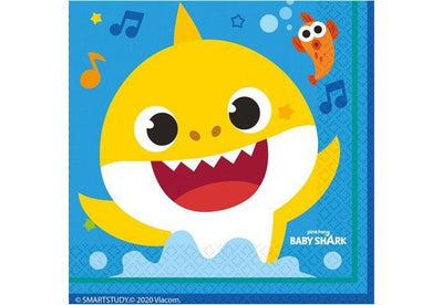 16 lunch naplons baby shark33*33cm