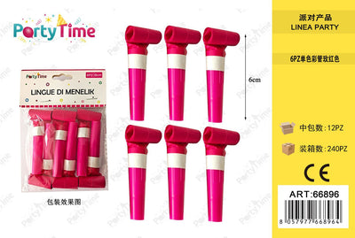 *LINGUE DI MENELIK 6PC 6CM FUCSIA