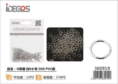 ACCESSORI BIGIOTTERIA CERCHIETTO 20G ARGENTO