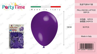 *BUSTE PALLONCINI GOMMA CLASSICO VIOLA 50PZ