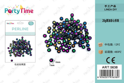 *perline colore misto 4*7mm