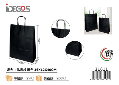 SHOPPER JOLLY NERO F.TO 36X12X40 CM