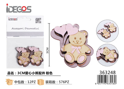 ACC/DECORATIVI ORSETTO ROSA