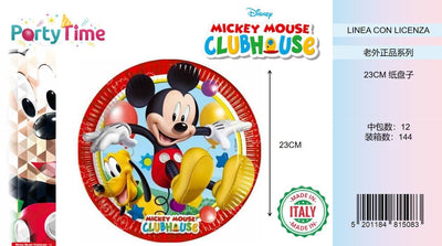 Piatto 23 cm 8 pz * Playful Mickey