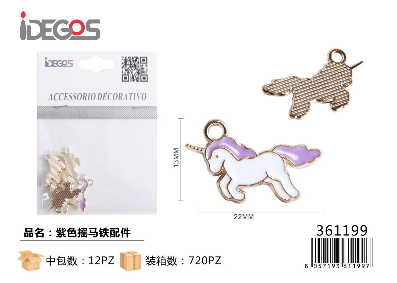 ACC/DECORATIVI A UNICORNO