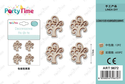 *3.5CM DECORAZIONE ALBERO 4PZ