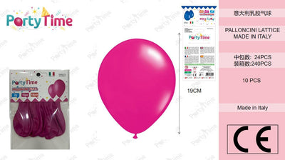 *BUSTA PALLONCINI GOMMA A70 CLASSICO FUXIA 10 PZ