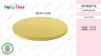 cake board 35h1.2cm oro