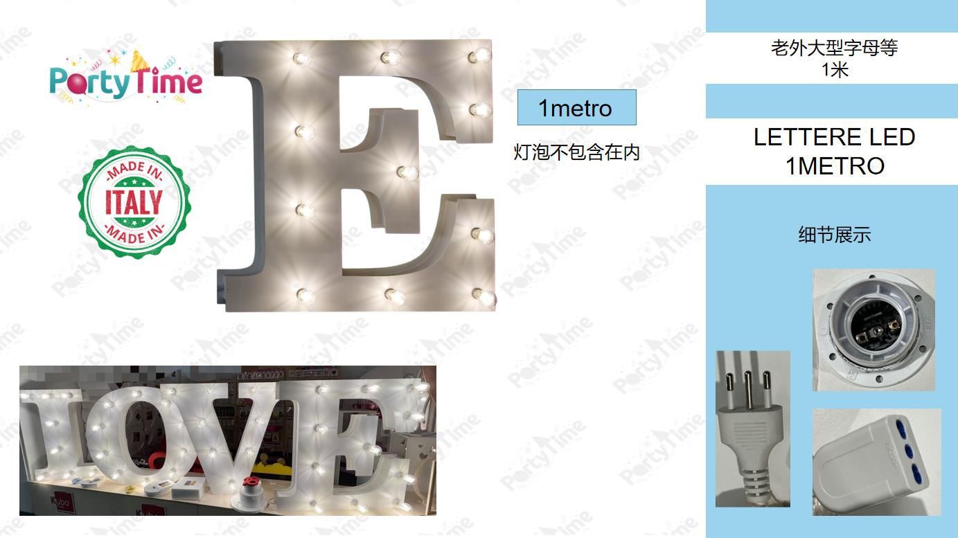 LETTERE LED 1 metro E