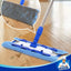 MR.SIGA Professionale Mop in Microfibra con Maniglia in Acciaio Inossidabile per Pavimento di Lengo, Marmo, Mattonella - include 3 Pad Mop Riutilizzabili e 1 Scrubber per la Rimozione dello Sporco