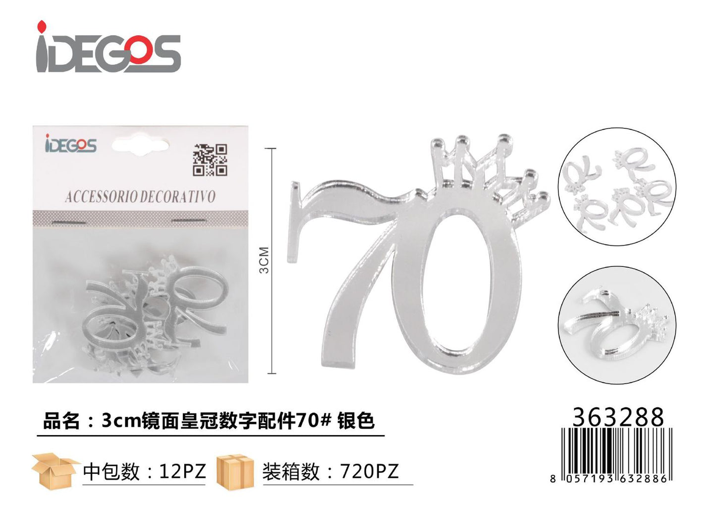 ACC/DECORATIVI ARGENTO N 70