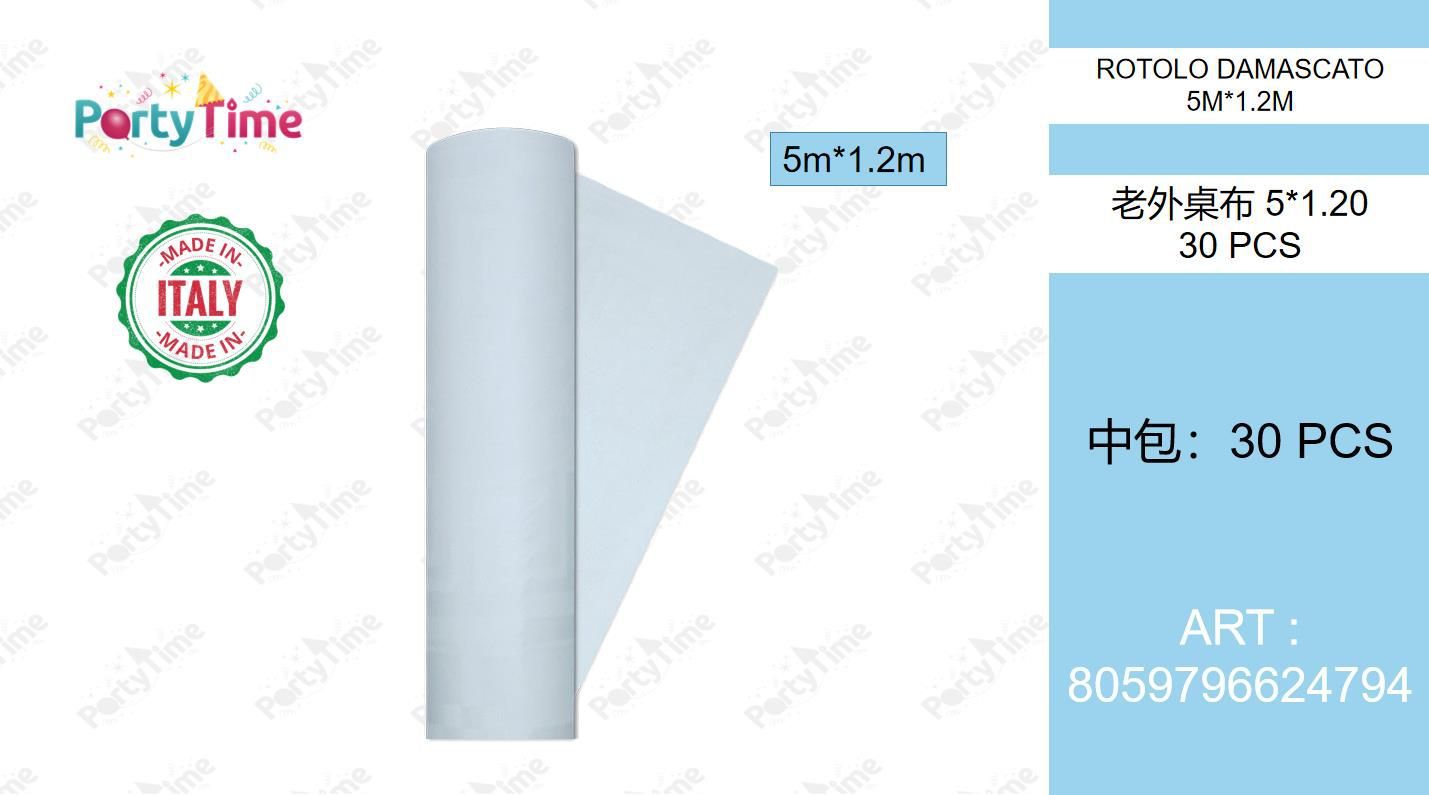 TOV.LA DAM PARTYTIME BIANCO 1.18X5M