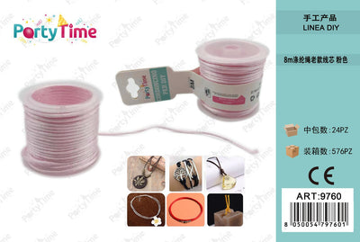 *CORDONCINO PER DIY 8m ROSA