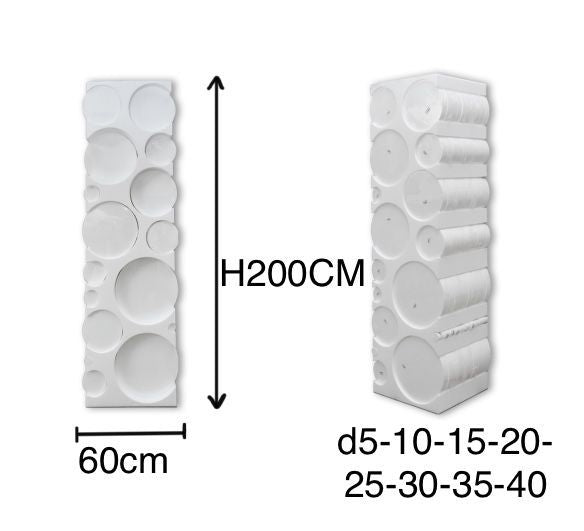 ESPOSITORE TONDI H. 5 CM- NUOVO