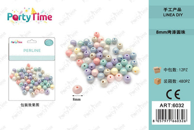 *PERLINE 8mm COLORE MISTO