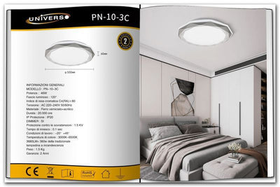 LAMPADARIO DA SOFFITTO/46W/3000K-6500K