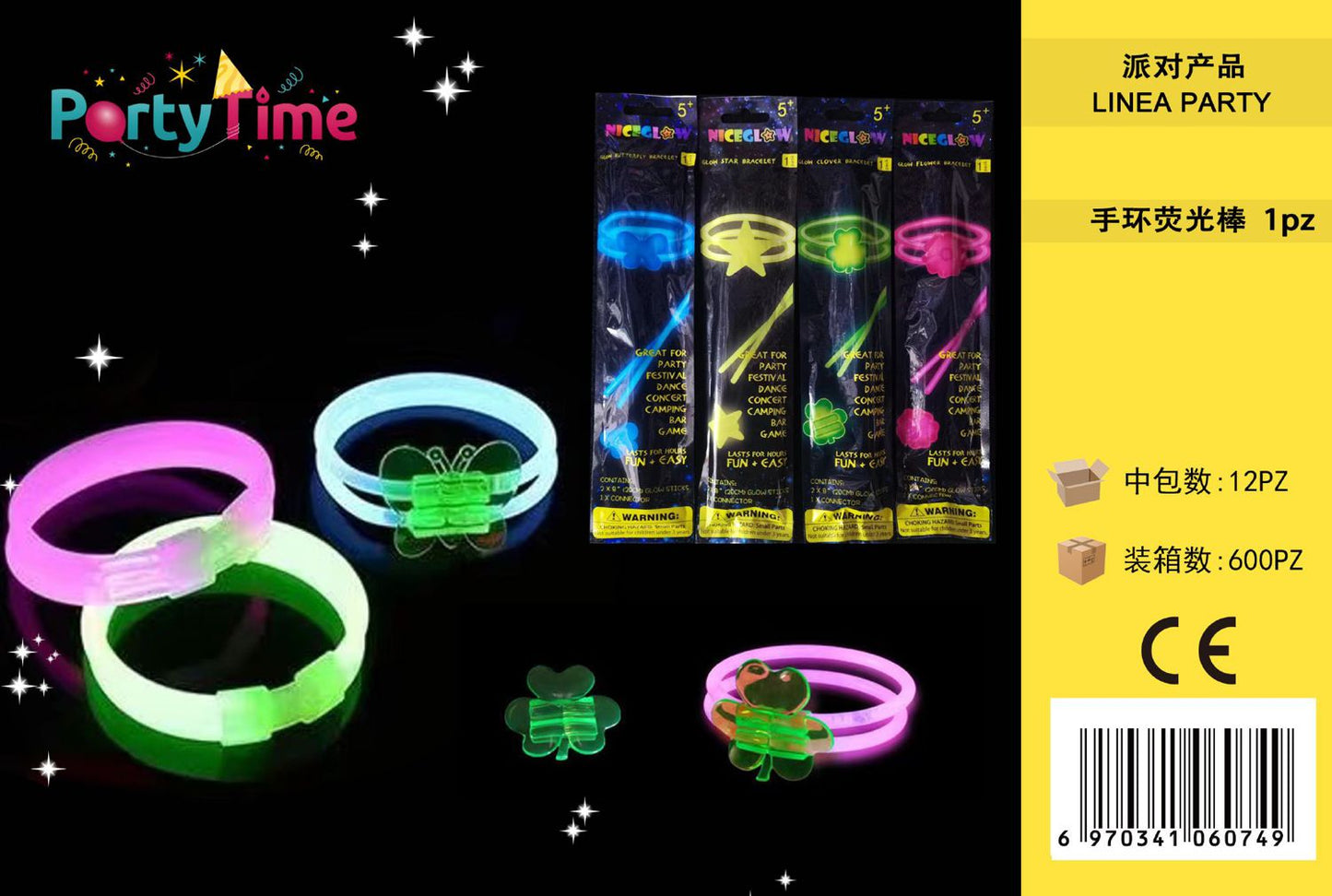 *BRACCIALE FLUORESCENTE 1PZ