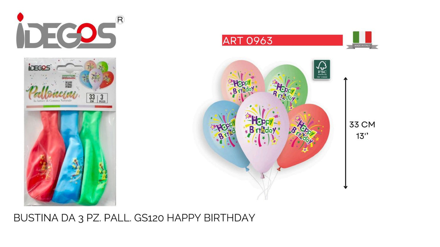 BUSTE PALLONCINI GOMMA GS120