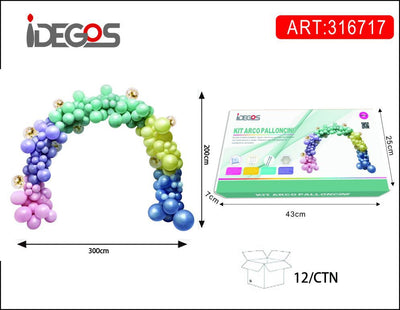 KIT ARCO PALLONCINI COLORATI