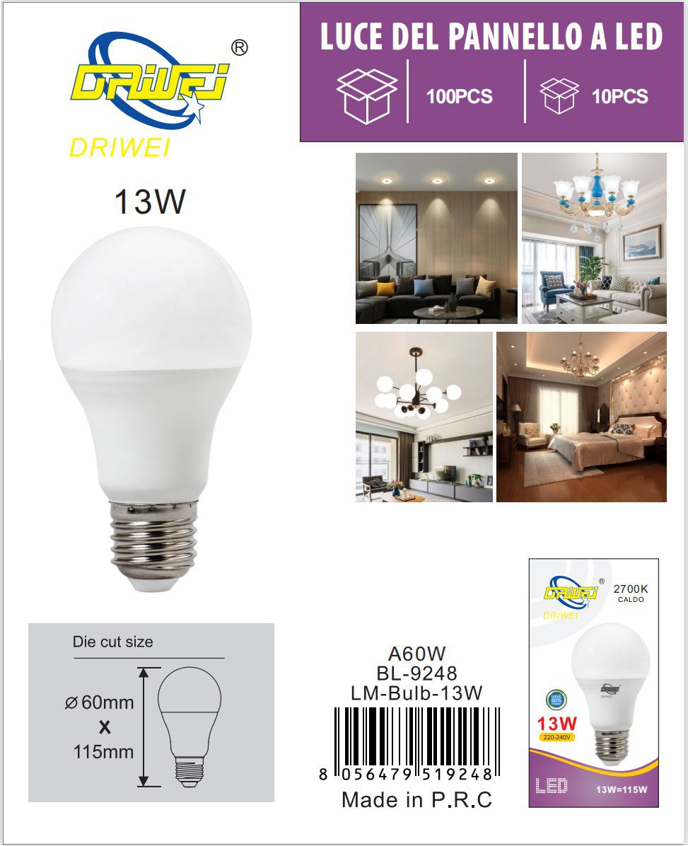 LED BULB A60 13W 2700K E27