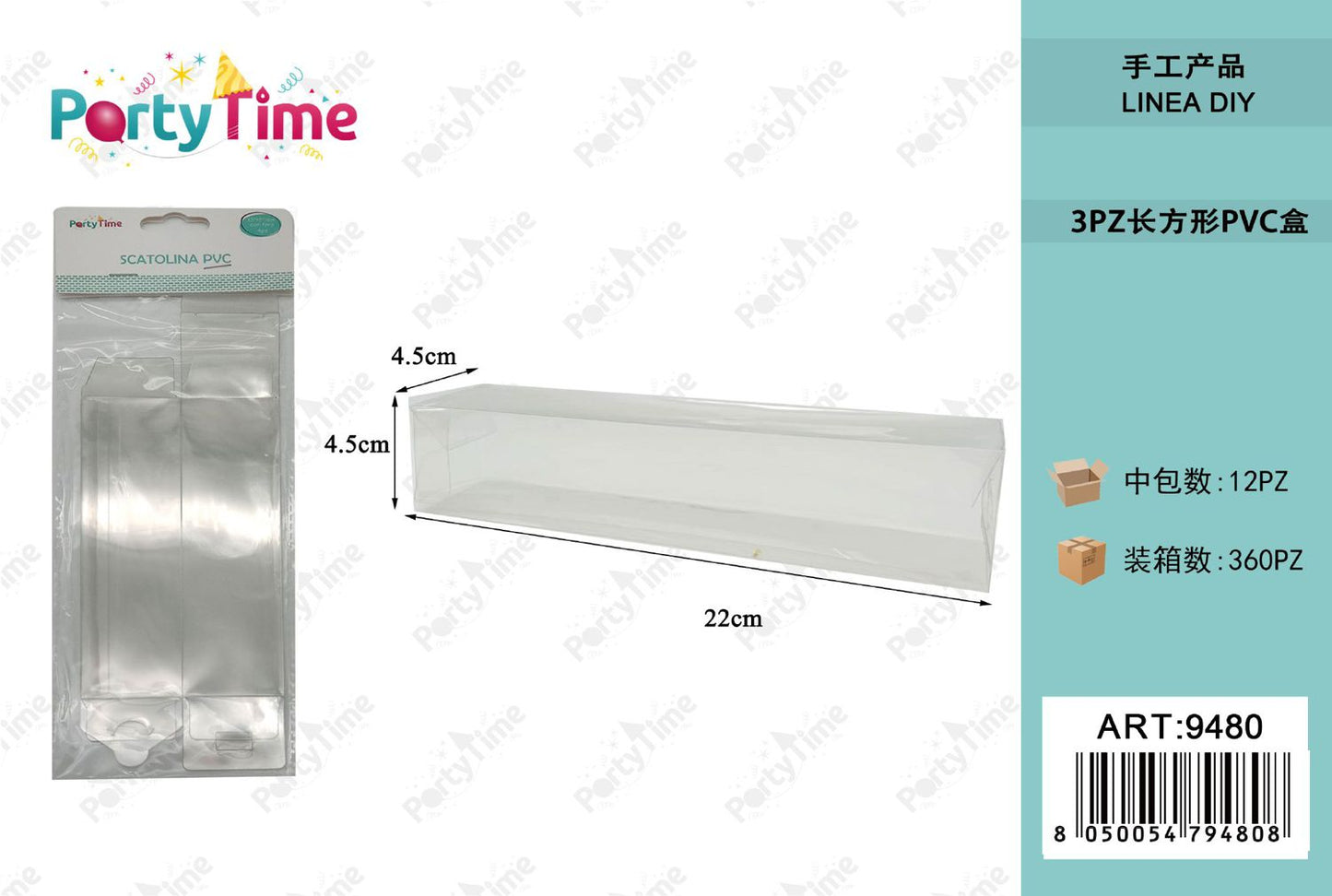 *SCATOLINA PVC 3PZ 45*45*220MM