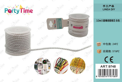 *CORDONCINO PER DIY 3.5m BIANCA