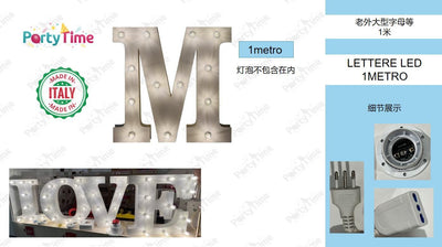 LETTERE LED 1METRO M