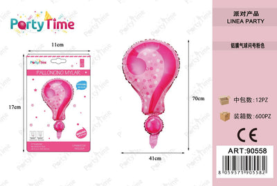 *PALLONCINO MYLAR ? 70*41cm rosa