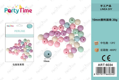 *PERLINE 10mm COLORE MISTO