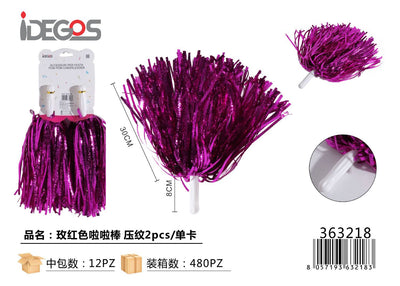 POMPOM COLORE FUCSIA LAMINATI