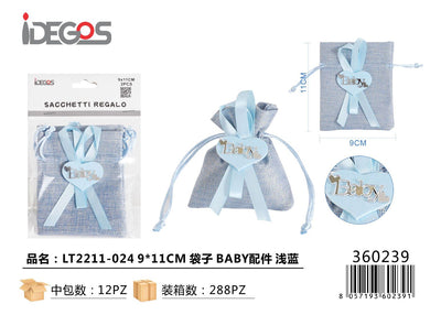 SACCHETTI PER REGALO CELESTE BABY