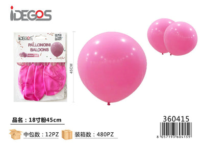 PALLONCINI IN LATTICE ROSA 45CM