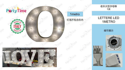 LETTERE LED 1METRO O