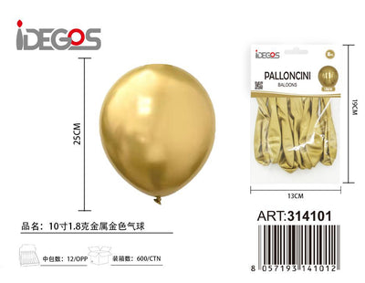 PALLONICINI CROMO METALLICO ORO 1.8G