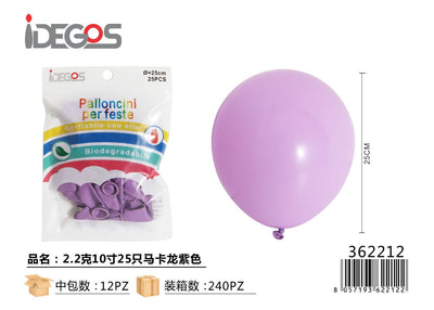 PALLONCINI IN LATTICE MACARON LILLA 2.2G 10' 25PZ