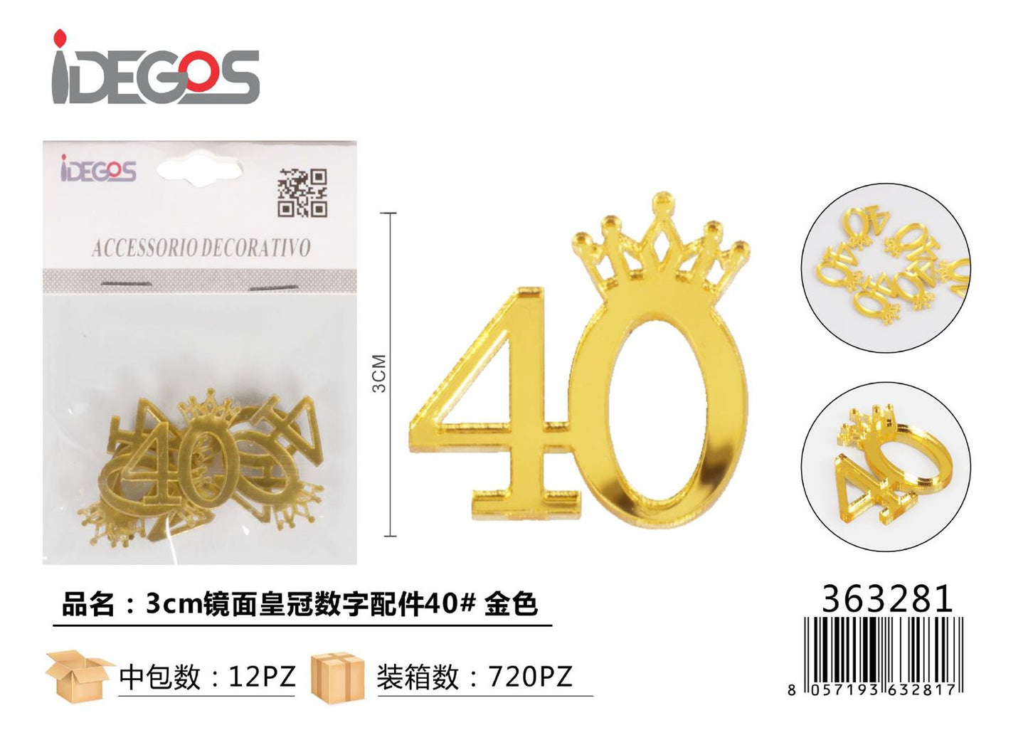 ACC/DECORATIVI ORO N 40