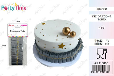 *DECORAZIONE TORTA ARGENTO 1M