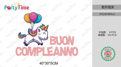 BUON COMPLEANNO UNICORD 40*30*5