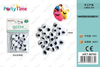 *OCCHI COLORATI 10mm 25pc