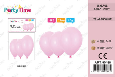 *PALLONCINI 1.5G 9" ROSA