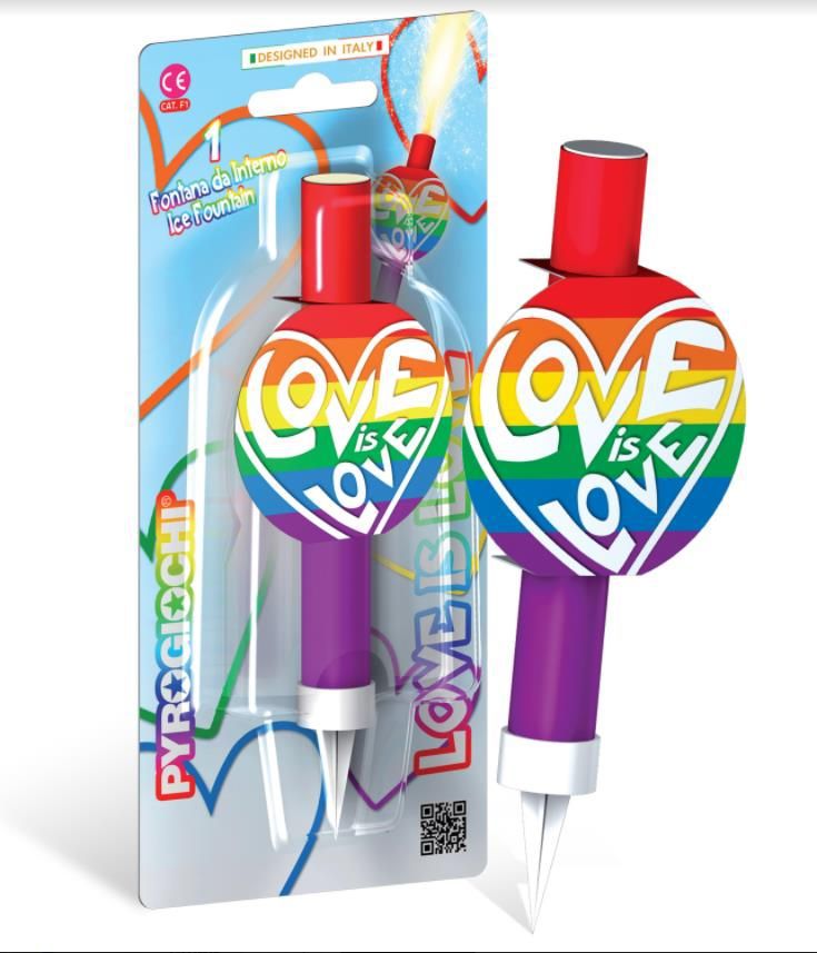 41253 CANDELE MAGICHE SCINTILANTE FESTA LOVE IS LOVE