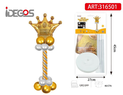 SET A PALLONCINI CORONA ORO ARGENTO