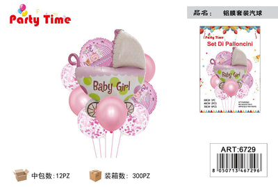 *SET DI PALLONCINI BABY GIRL ROSA